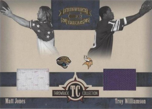 2005 Donruss Throwback Threads Matt Jones Troy Williamson #TC-9