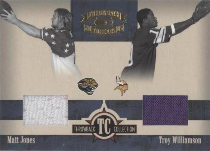 2005 Donruss Throwback Threads Matt Jones Troy Williamson #TC-9