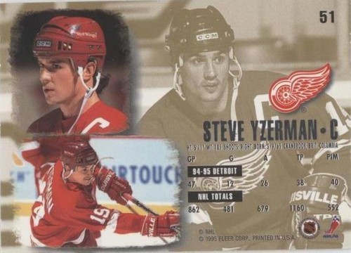 1995-96 Fleer Ultra - Steve Yzerman #51