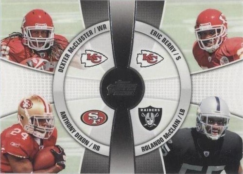2010 Topps Prime Anthony Dixon Dexter McCluster Eric Berry #4Q-16