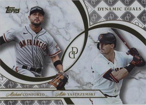 2024 Topps Dynamic Duals - Michael Conforto Mike Yastrzemski #35
