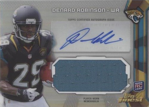2013 Topps Finest Denard Robinson #AJR-DRO