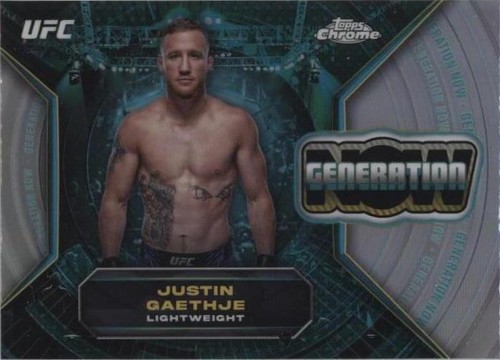 2024 Topps Chrome UFC - Justin Gaethje #GNW-23