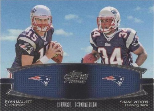 2011 Topps Prime Ryan Mallett Shane Vereen #DC-MV