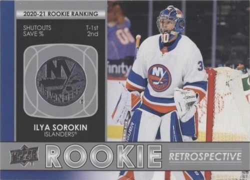 2021-22 Upper Deck Series 1 - Ilya Sorokin #RR-15