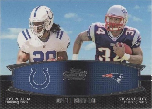 2011 Topps Prime Joseph Addai Stevan Ridley #DC-AR