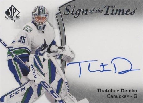 2021-22 SP Authentic - Thatcher Demko #SOTT-TD