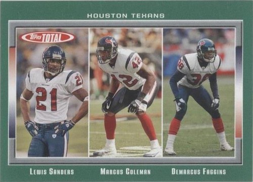 2006 Topps Total Demarcus Faggins Lewis Sanders Marcus Coleman #184
