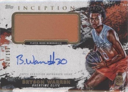 2021-22 Topps Inception OTE Overtime Elite - Bryson Warren #IAPC-BW2