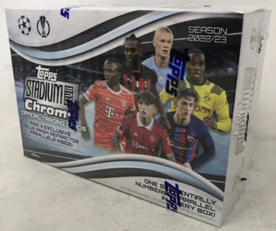 2022/23 Topps Stadium Club Chrome Club Competitions Soccer Mega Box