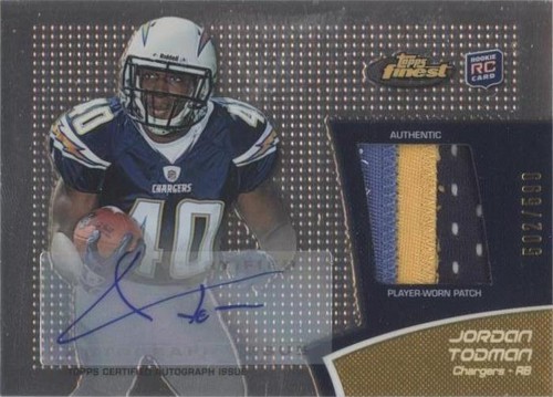 2011 Topps Finest Jordan Todman #RAP-JT