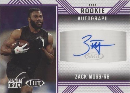 2020 Sage Hit Zack Moss #A50