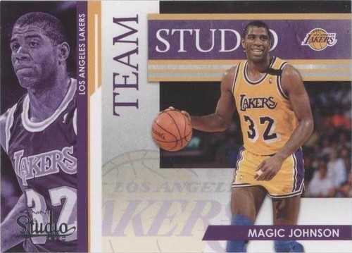 2009-10 Panini Studio - Magic Johnson/Kareem Abdul-Jabbar #14
