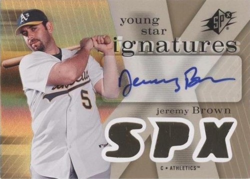 2007 SPx - Jeremy Brown #YS-JB