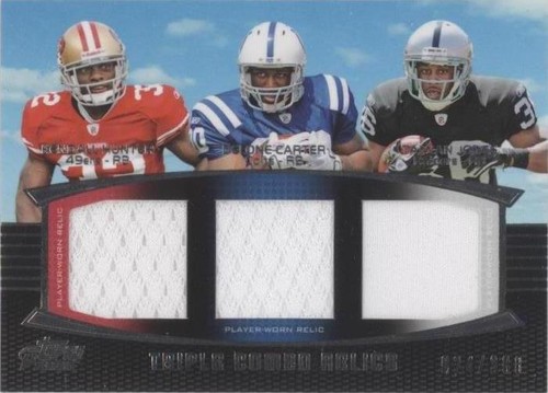 2011 Topps Prime Delone Carter Kendall Hunter Taiwan Jones #TCR-HCJ