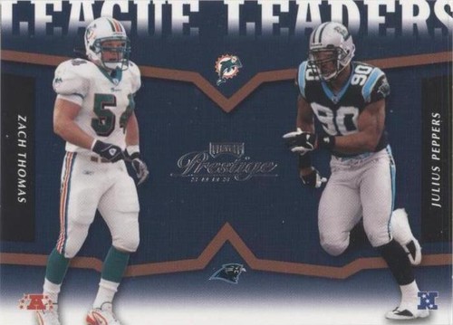 2003 Playoff Prestige Julius Peppers Zach Thomas #LLT-19