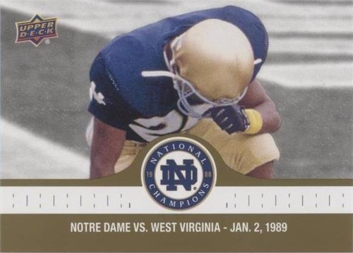 2017 Upper Deck Notre Dame 1988 Championship Rocket Ismail #95