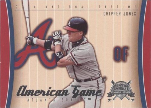 2004 Fleer National Pastime - Chipper Jones #13 AG