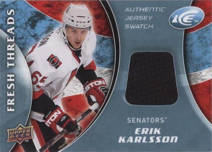 Hielo de cubierta superior 2009-10 - Erik Karlsson #FT-EK