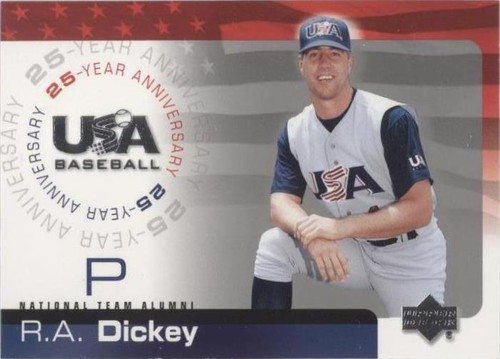 2004 Upper Deck USA Baseball 25-Year Anniversary - R. A. Dickey #USA-47