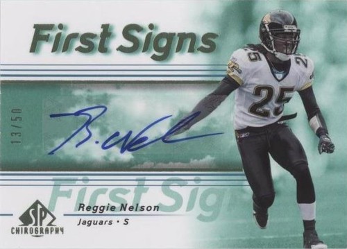2007 SP Chirography Reggie Nelson #FS-RN
