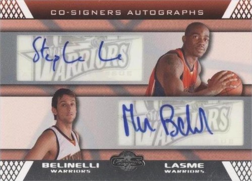 2007-08 Topps Co-Signers - Stephane Lasme/Marco Belinelli #CS-43