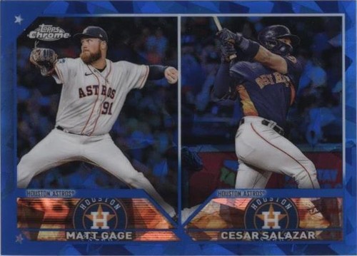 2023 Topps Chrome Update Series Sapphire Edition - Cesar Salazar Matt Gage #USCS318