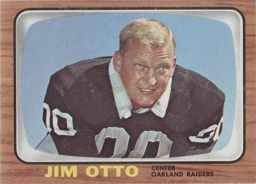 1966 Topps Football Card #115 Jim Otto-Oakland Raiders Vg Ex