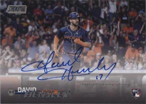 2023 Topps Stadium Club - David Hensley #SCBA-DHY
