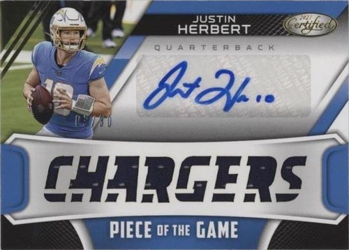 2021 Panini Certified Justin Herbert #POGS-JH