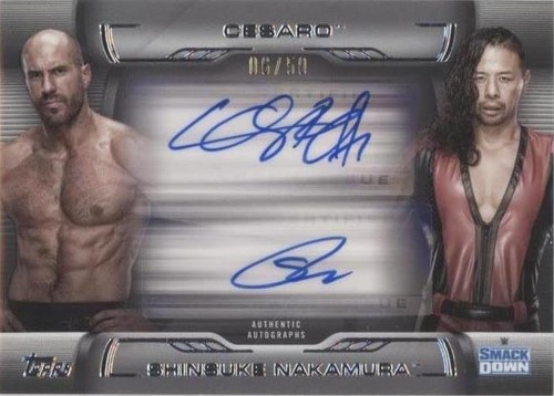 2021 Topps WWE Undisputed - Cesaro Shinsuke Nakamura #DA-CS