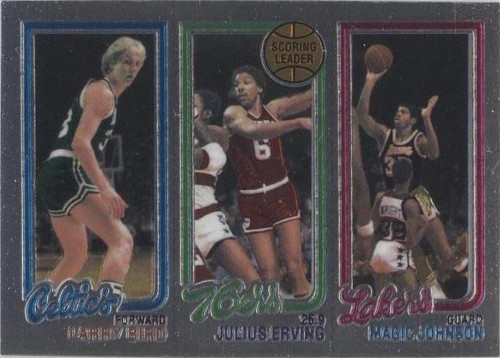 1996-97 Topps Stadium Club - Larry Bird/Magic Johnson/Julius Erving #8