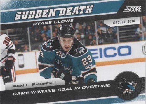 2011-12 Score - Ryane Clowe #4