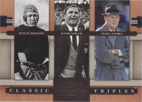 2008 Donruss Classics Hank Stram Knute Rockne Tom Landry #CT-1