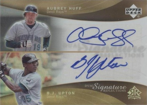 2005 Upper Deck Reflections - Aubrey Huff B.J. Upton #AHBU