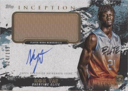 2021-22 Topps Inception OTE Overtime Elite - Kok Yat #IAPC-KY
