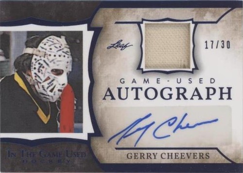 2020-21 Leaf In the Game Used - Gerry Cheevers #GUA-GC1