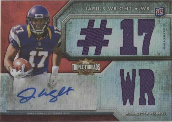 2012 Topps Triple Threads Jarius Wright #116