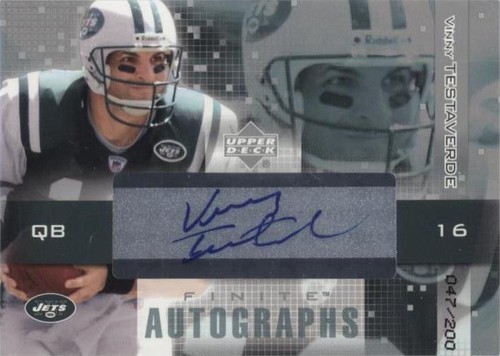 2003 Upper Deck Finite Vinny Testaverde #FA-VT