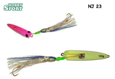 INCHIKU JIG SALTY RUBBER 120 GR NJ 23 PINK B VINCENT MARE BARCA PAGELLO CERNIA