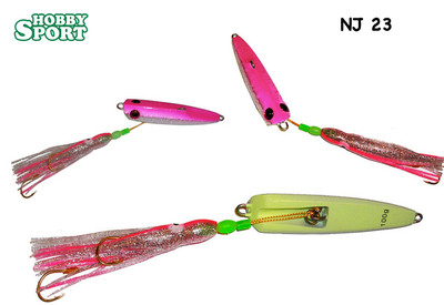 INCHIKU JIG SALTY RUBBER 100 GR NJ 23 PINK  VINCENT MARE BARCA PAGELLO CERNIA