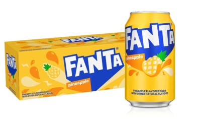 Fanta Caffeine-Free Pineapple   Soda Pop, 12 Fl Oz, 12 Pack Cans FREE SHIPPING!