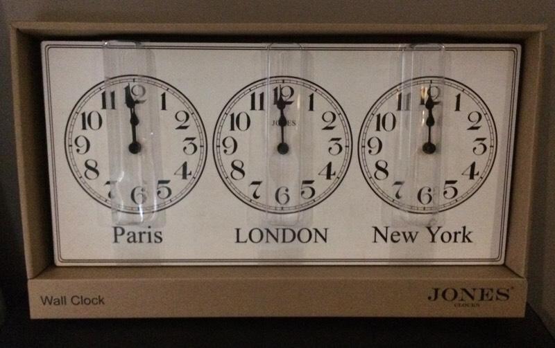 Paris/London/New York Wall Clock in Dudley, West Midlands Gumtree