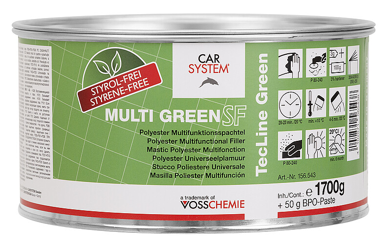 Carsystem Spachtel Multi Green Polyester