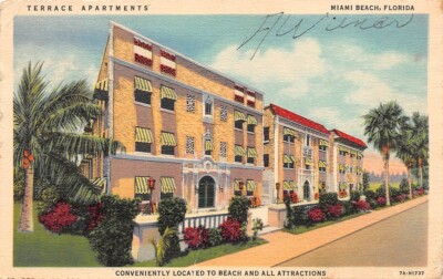 Terrace Apartments Miami Beach Florida linen