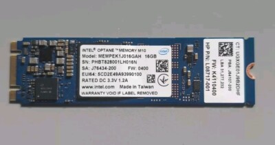 Intel Optane PCI-E 3.0 16GB Internal SSD - TESTED  (MEMPEK1W016GAH)