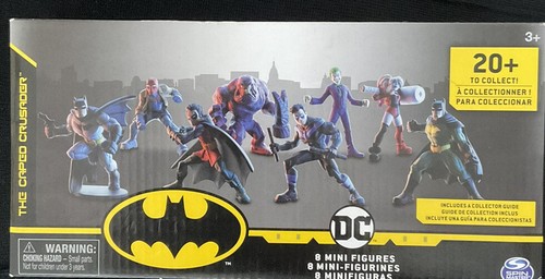 BATMAN Caped Crusader Collectible 8 Mini Action Figures 2020 Gift Kid Spinmaster