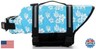 Izefia Dog Life Jacket Swimming Safety Coat Floatation Life Vest Life Saver with Handle for Small Dog Puppy Large Dog (Blue Flower, S)