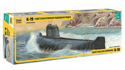 Soviet Nuclear Submarine K-19 Scale Model Kit 1:350 Zvezda 9025 Unpainted