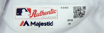 2018 Oakland Athletics Jeremy Dowdy #90 Game Issued White Athleticos Jersey 50